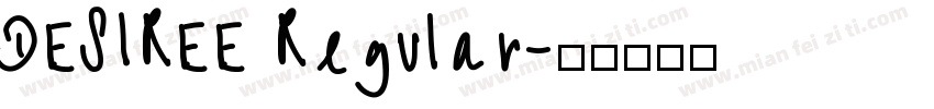 DESIREE Regular字体转换